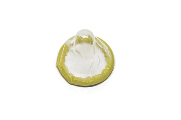 Isolated White Background Condom — Stock Photo, Image