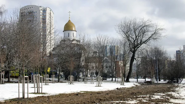 Церковь Александра Невского в Москве — стоковое фото