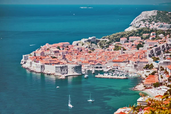 Dubrovník - staré město a pevnost — Stock fotografie