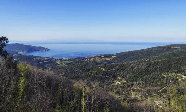 La nature de la montagne sainte Athos, Macédoine grecque — Photo