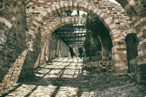 Peregrinos que chegaram a Athos — Fotografia de Stock
