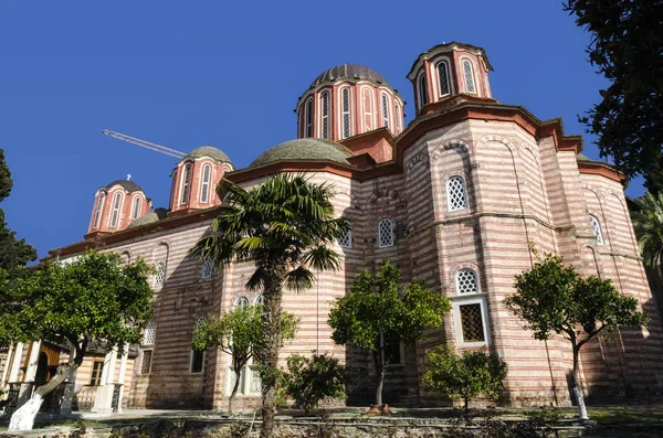 Na území svaté Xenofón klášter na Athos, Řecko — Stock fotografie