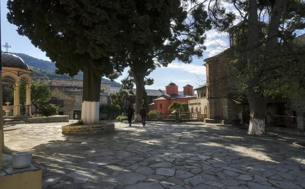 A Szent kolostor Xenophón, Athos, Görögország területén — Stock Fotó