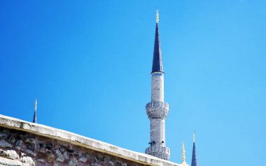 Istanbul camilerin minareleri