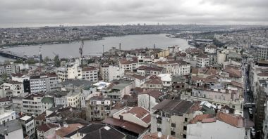 Istanbul'dan kuş uçuş yüksekliği