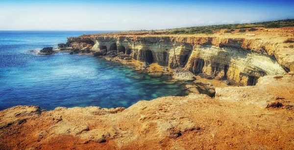 Вид на березі моря в Kavo Greko nenar Айя-Напа, Кіпр — стокове фото