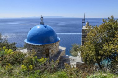 Küçük kilise ve Şapel Athos, Chalkidiki, orta Makedonya,