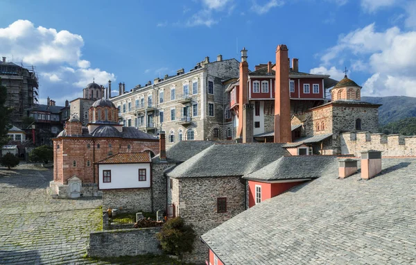 Il Santo e Grande Monastero di Vatopedi sul Monte Athos, Grecia — Foto Stock