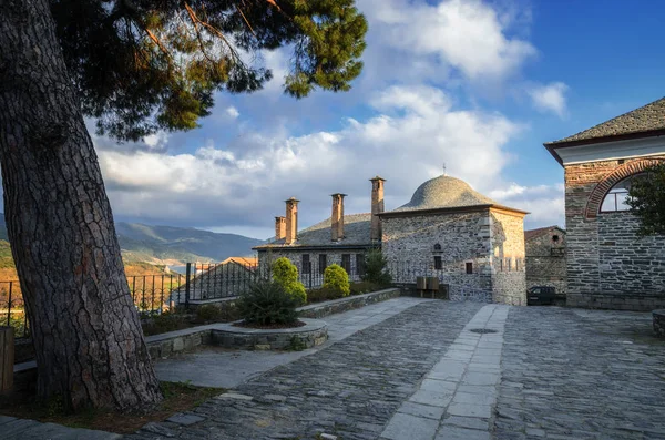 Święty i wielki klasztor Watopedi na górze Athos, Grecja — Zdjęcie stockowe