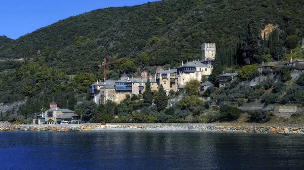 Athos peninsula, Greece. The Monastery of Dochiariou, founded in