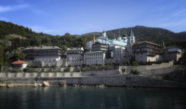 Panteleimon Manastırı üzerinde kutsal Mount Athos