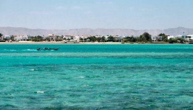 el gouna, kıyı şeridi manzara. Mısır, Kuzey Afrika