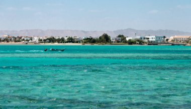 el gouna, kıyı şeridi manzara. Mısır, Kuzey Afrika