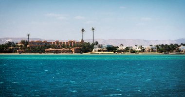 el gouna, kıyı şeridi manzara. Mısır, Kuzey Afrika