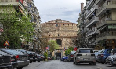 Thessaloniki, Yunanistan - 26 Şubat 2017: Galerius o Rotonda
