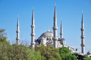 Istanbul'da Sultanahmet Camii bir görünüm