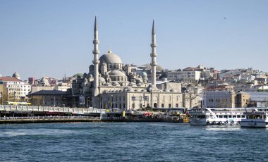 Istanbul, Türkiye - 9 Nisan 2014; Yeni Cami cami Istanbul, Türkiye'de yeni Camii