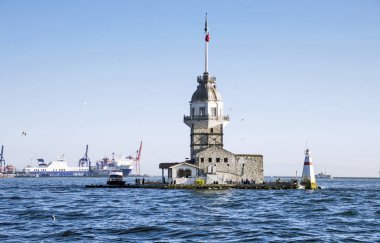 İstanbul 'da Boğaz' daki Bakire Kulesi