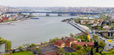Istanbul hava görünümünü tilt shift