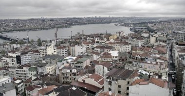 Galata Kulesi Istanbul havadan görünümü