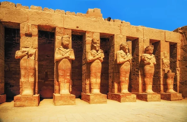 Karnak Temple Hall Caryatids Luxor Egypt — Stock Photo, Image