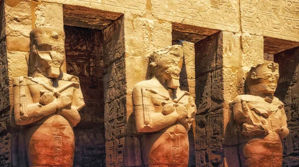 Karnak Temple Hall Caryatids Luxor Egypt — Stock Photo, Image