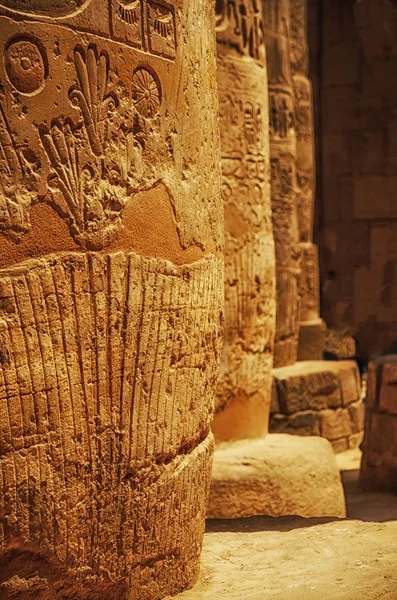 Große Hypostilhalle Den Tempeln Von Karnak Dem Antiken Theben Luxor — Stockfoto