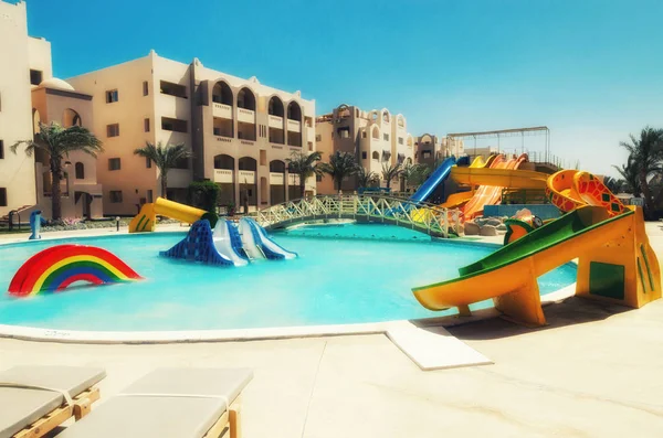 Swimming Pool Hotel Hurghada City Egypt — Stock Photo, Image