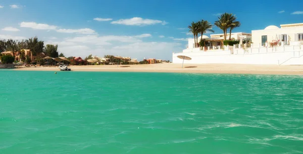 Kanäle, Gebäude und Resort-Ausstattung im el gouna resort. Ägypten — Stockfoto
