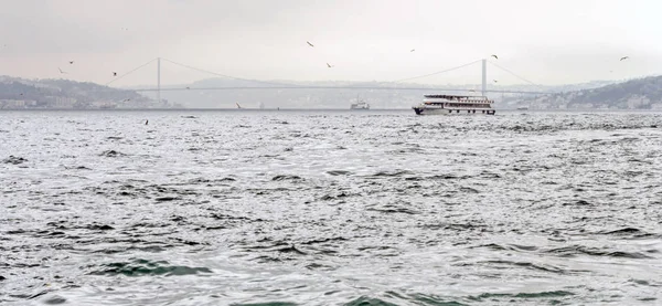 Schiff Bosporus Istanbul Istanbul Türkei — Stockfoto