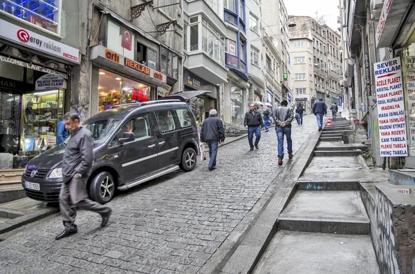 Istanbul Türkiye Nisan 2014 Sokaklar Stanbul Nisan 2014 Yürüyüş — Stok fotoğraf