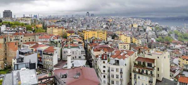 Isztambul Légi Felvétel Galata Torony — Stock Fotó