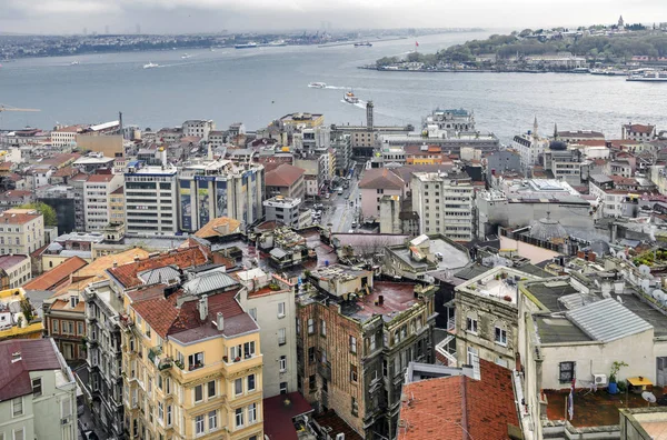 Istanbul Vue Aérienne Tour Galata — Photo