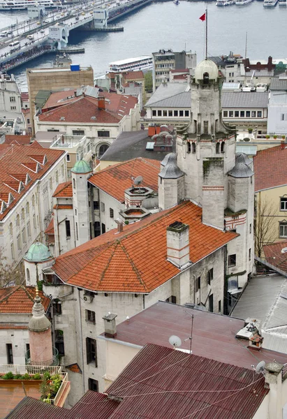 Istanbul Vue Aérienne Tour Galata — Photo