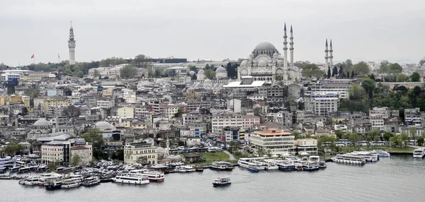 Κωνσταντινούπολη Εναέρια Θέα Από Τον Πύργο Του Γαλατά — Φωτογραφία Αρχείου