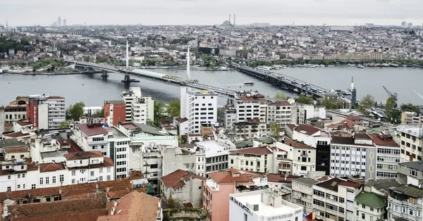 Istanbul Vue Aérienne Tour Galata — Photo