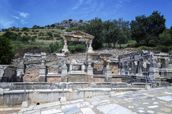 Efes Antik Kenti Trajan Çeşmesi — Stok fotoğraf