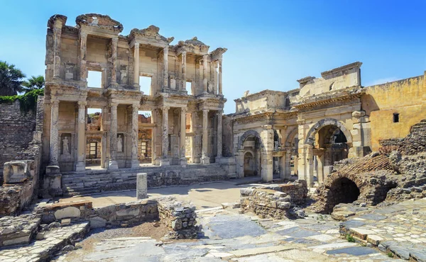 Celsus Library in Ephesus, Turkey Stock Image
