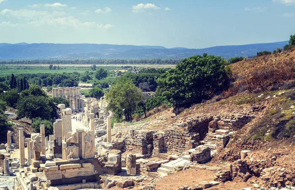 Starověké Ruiny Efezu Turecko Archeologické Zázemí — Stock fotografie