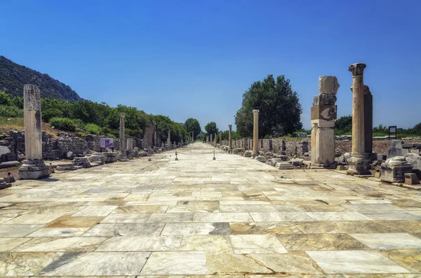 Anfiteatro Éfeso Efes Turquia Ásia — Fotografia de Stock