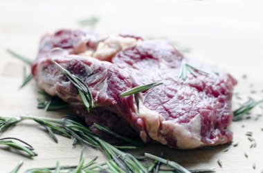 Lezzetli biftek. Arka plan üzerinde nesne