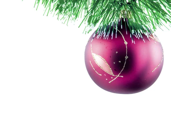 Red Ball Christmas Tree — Stock Photo, Image