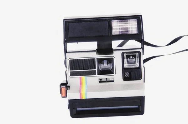 Vintage instant film camera isolated on a white background — Stock Photo, Image