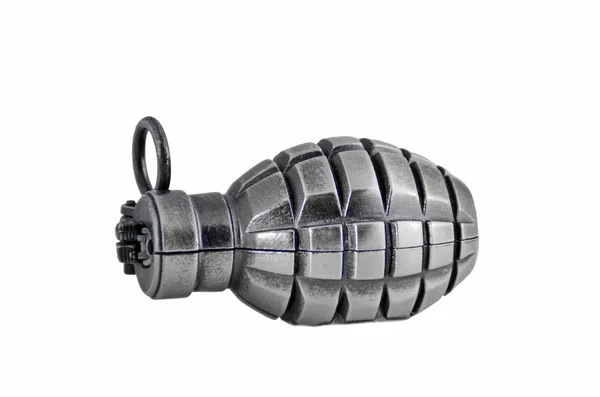 Isolated White Grenade Lighter — Stock Photo, Image