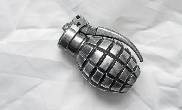 Grenade Isolée Isolée Isolée Sur Blanc — Photo