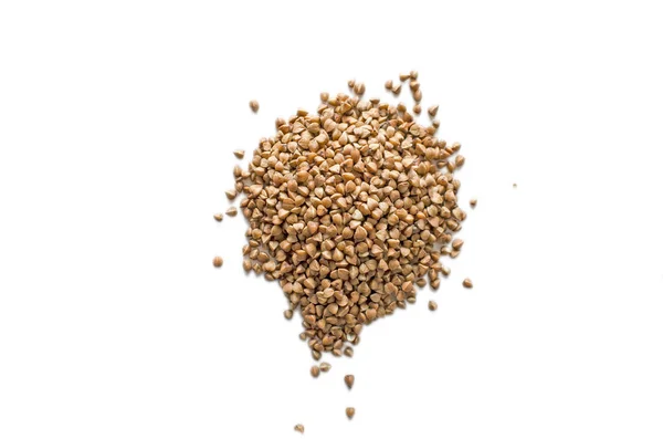 Buckwheat Grain Isolated White — Stock Photo, Image
