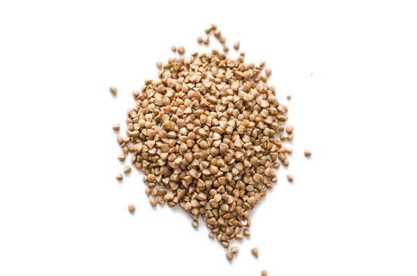 Buckwheat Grain Isolated White — Stock Photo, Image