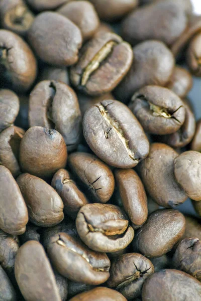 Black Coffe Beans Flat Lay — Stock Photo, Image