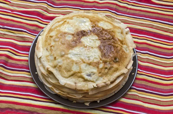 Isolated pancakes with meat