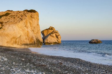 Paphos yakınındaki Kıbrıs Afrodit'in Doğum yeri